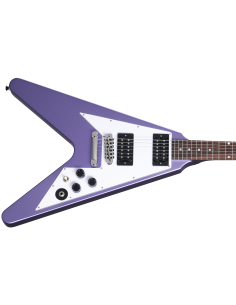 EPIPHONE KIRK HAMMETT 1979 FLYING V PURPLE METALLIC + CASE 2