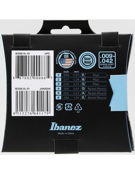 IBANEZ IEGS6 9-42 ELECTRIC NICKEL IBANEZ IEGS6 9-42 ELECTRIC NICKEL