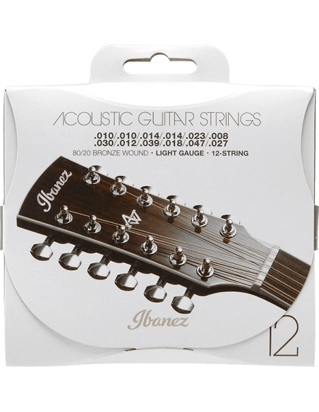 IBANEZ IACS12C 12 STRINGS 10-47 BRONZE 80/20 IBANEZ IACS12C 12 STRINGS 10-47 BRONZE 80/20