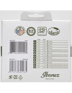 IBANEZ IACS12C 12 STRINGS 10-47 BRONZE 80/20 2