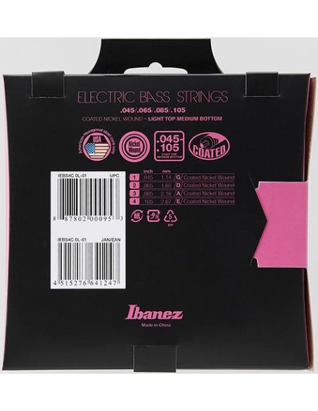 IBANEZ IEBS4C 4 STRINGS 45/105 COATED IBANEZ IEBS4C 4 STRINGS 45/105 COATED