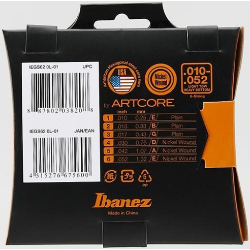 IBANEZ IEGS62 10-52 ELECTRIC NICKEL