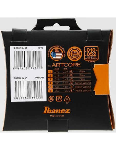 IBANEZ IEGS62 10-52 ELECTRIC NICKEL IBANEZ IEGS62 10-52 ELECTRIC NICKEL