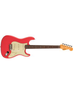FENDER 59 STRAT VINTAGE CUSTOM FADED AGED FIESTA RED