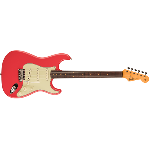 FENDER 59 STRAT VINTAGE CUSTOM FADED AGED FIESTA RED