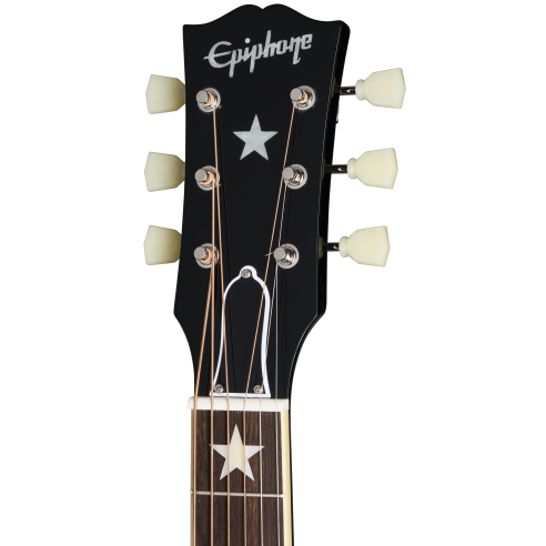 EPIPHONE J-180 LS EBONY W/CASE