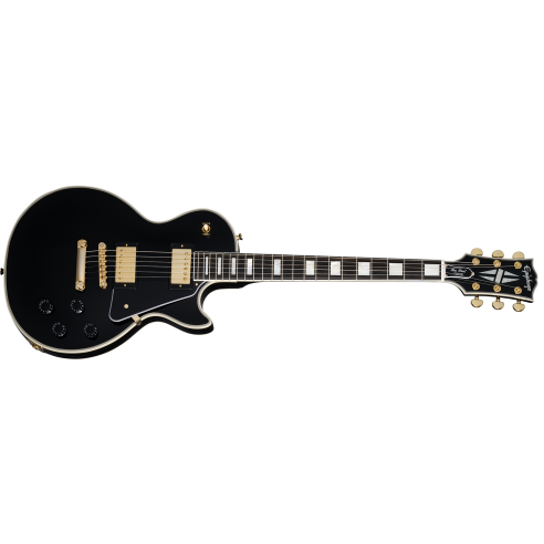 EPIPHONE LES PAUL CUSTOM EBONY + CASE