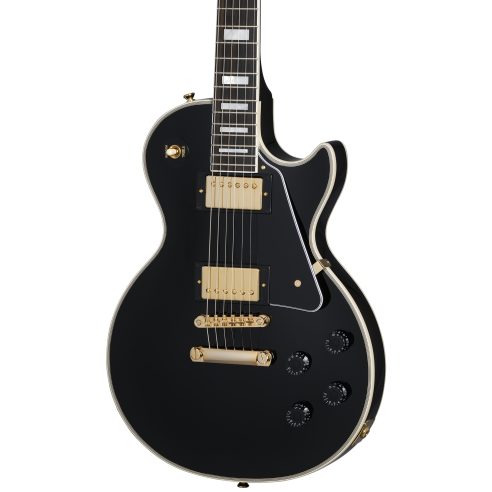 EPIPHONE LES PAUL CUSTOM EBONY + CASE