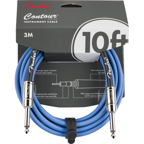 FENDER CABLE 10' CONTOUR LPB