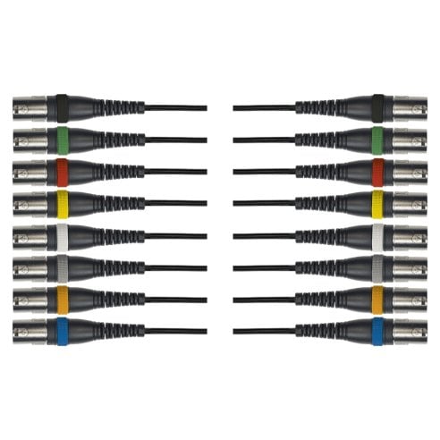 Yellow Cable OC14 Frusta 8 Cavi XLR Maschio/XLR Femmina 5 m