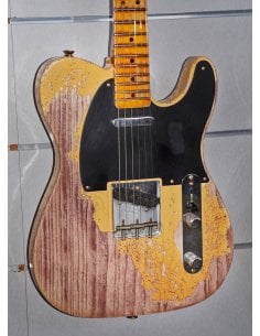 FENDER LTD 1950 DOUBLE ESQUIRE SUPER HEAVY RELIC BLONDE 2