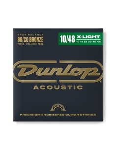 Dunlop DAB1048 Acoustic 80/20 Bronze, Extra Light Set/6