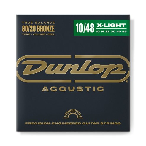 Dunlop DAB1048 Acoustic 80/20 Bronze, Extra Light Set/6
