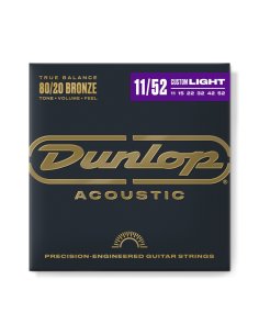 Dunlop DAB1152 Acoustic 80/20 Bronze, Medium Light Set/6