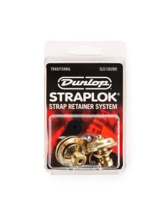 Dunlop SLS1502BR Straplok Traditional Strap Retainer System, Brass