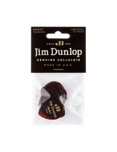 Dunlop 485P-05HV Celluloid Teardrop, Shell Heavy Player's Pack/12