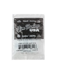 Dunlop 466R150 Tortex Flex Jazz III XL 1.5 mm Bag/72