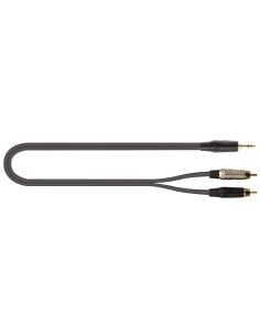 Quik Lok JUST/J352RCA-5 Minijack Stereo/2 RCA Maschio