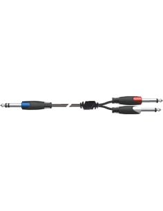 Quik Lok SX/4-2,5K Cavo Jack Stereo/2 Jack Mono