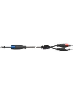 Quik Lok SX/12-5K Jack Stereo/2 RCA Maschio