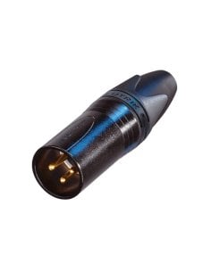 Quik Lok NC/355 BG XLR 3 poli maschio Neutrik nero
