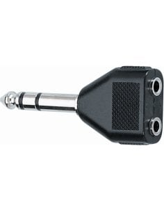 Quik Lok AD/23 Adattatore audio Jack 6.3/ 2 Jack 3.5 F
