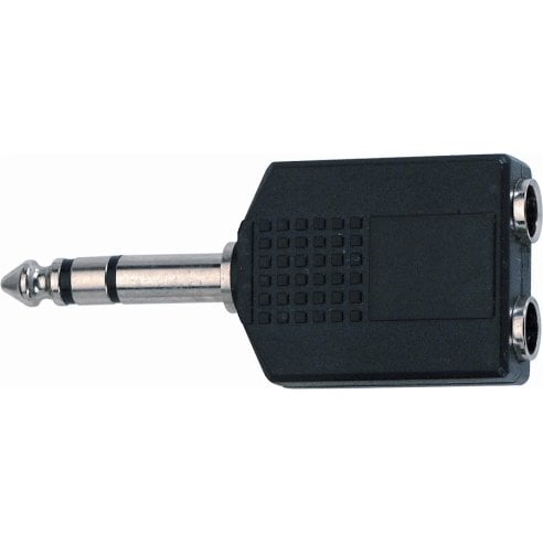 Quik Lok AD/76 Adattatore audio 2 Jack 6.3 F/Jack 6.3