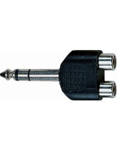 Quik Lok AD/272 Adattatore audio 2 RCA F/Jack 6.3