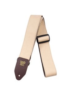 Ernie Ball Tracolla in Pelle Italiana Marrone Chiaro Larga 5 cm Tri-Glide