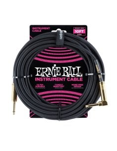 Ernie Ball 6081 Cavo Braided Black Gold Tips 3,05 m
