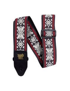 Ernie Ball 4669 Tracolla Blackjack Red Jacquard
