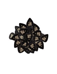 Ernie Ball Plettri Standard Neri Heavy Busta da 144