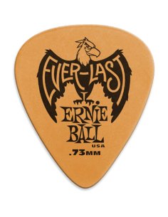 Ernie Ball 9190 Plettri Everlast Orange 0.73mm Busta da 12
