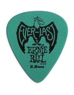 Ernie Ball 9196 Plettri Everlast Teal 2.0mm Busta da 12