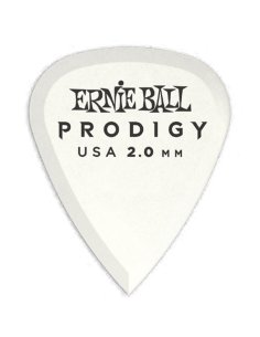 Ernie Ball 9202 Plettri Prodigy Standard White 2,0mm Busta da 6