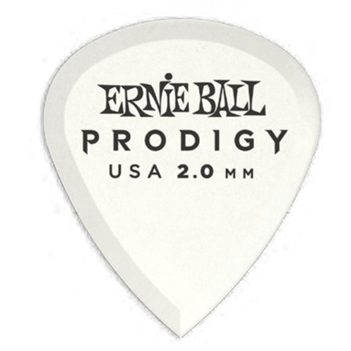 Ernie Ball 9203 Plettri Prodigy Mini White 2,0mm Busta da 6