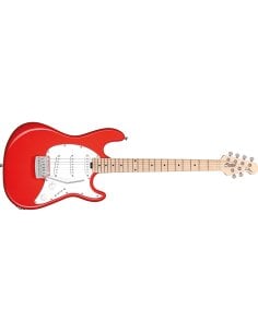 Sterling by Music Man Cutlass SSS Fiesta Red Tastiera Acero