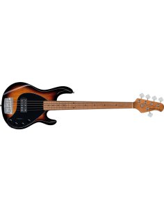 Sterling by Music Man StingRay Ray35 5 Vintage Sunburst Tastiera Acero Roasted
