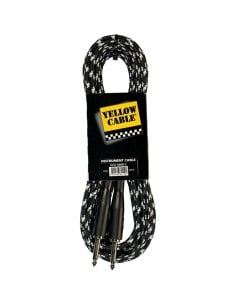 Yellow Cable G66DG Cavo Strumento Jack Mono/Jack Mono Molded Grey/Black 10 m