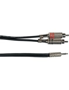 Yellow Cable K06M-3 Cavo Segnale 2x RCA maschio/Mini Jack Stereo 3 m