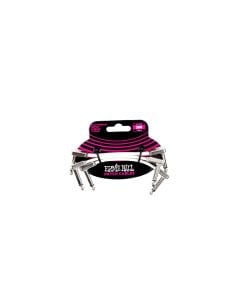 Ernie Ball 6384 Flat Ribbon Patch Cable White 7.62cm 3Pk