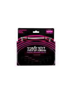 Ernie Ball 6387 Flat Ribbon Patch Cables White Multi-pack