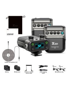 Xvive U5T2 LAVALIER - Sistema wireless digitale con doppio trasmettitore per camera DSLR o Broadcast