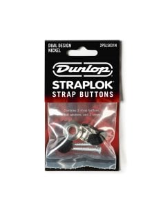 Dunlop 2PSLS031N Straplok Dual Button Nickel