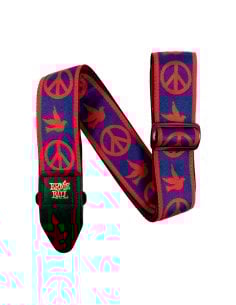 Ernie Ball 4698 Tracolla Red and Blue Peace Love Dove Jacquard Strap 2021