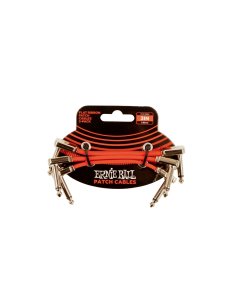 Ernie Ball 6401 Flat Ribbon Patch Cable Red 7,62cm 3-Pk