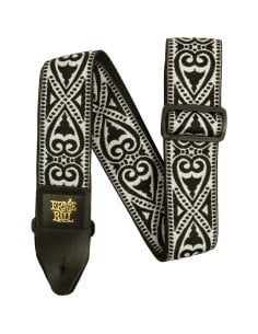 Ernie Ball 5345 Black Heart Jacquard Strap