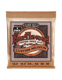 Ernie Ball 3543 Erthwd Custom Med Phos 12.5 56