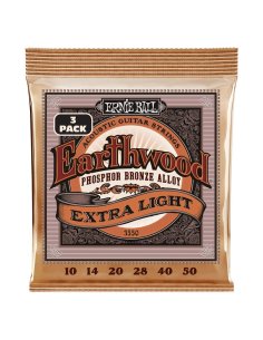 Ernie Ball 3550 Erthwd Extra Light Phos 10 50