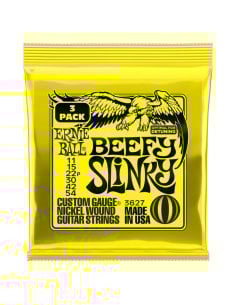 Ernie Ball 3627 Beefy Slinky Nckl Wnd 3 Pk 11 54